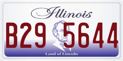 IL license plate B295644