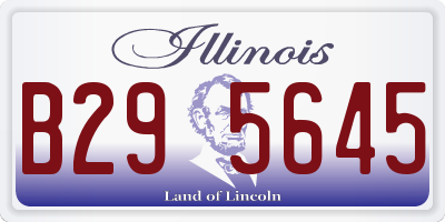 IL license plate B295645