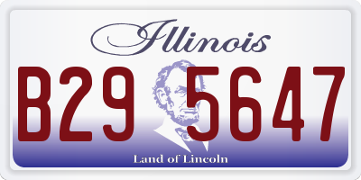 IL license plate B295647