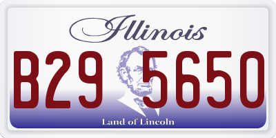 IL license plate B295650