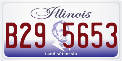 IL license plate B295653