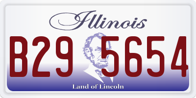 IL license plate B295654