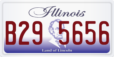 IL license plate B295656