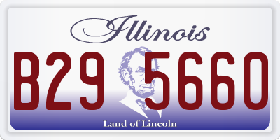 IL license plate B295660