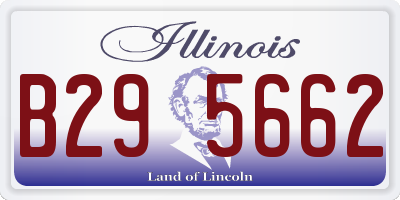 IL license plate B295662