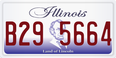 IL license plate B295664