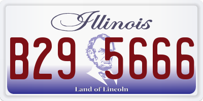 IL license plate B295666