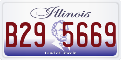 IL license plate B295669