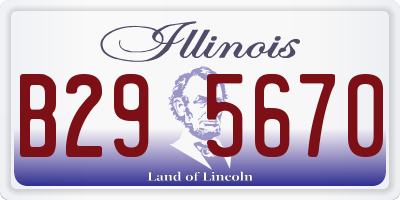 IL license plate B295670