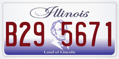 IL license plate B295671