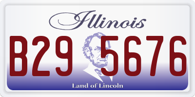IL license plate B295676