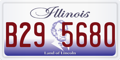IL license plate B295680