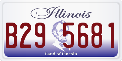 IL license plate B295681