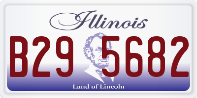 IL license plate B295682