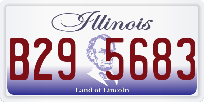 IL license plate B295683