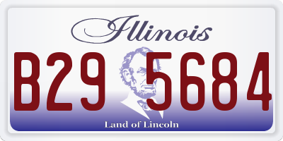 IL license plate B295684