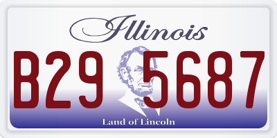 IL license plate B295687