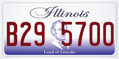 IL license plate B295700