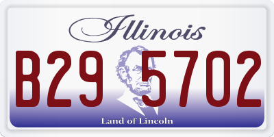 IL license plate B295702