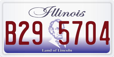 IL license plate B295704