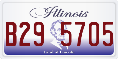 IL license plate B295705