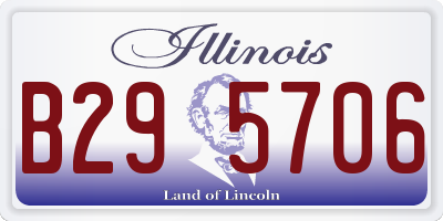 IL license plate B295706