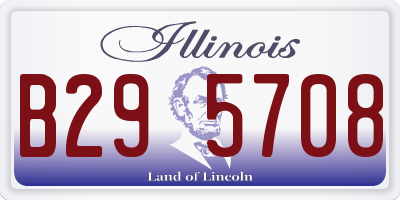 IL license plate B295708