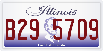 IL license plate B295709