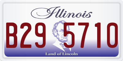 IL license plate B295710