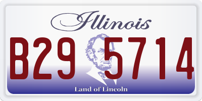 IL license plate B295714