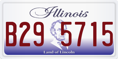 IL license plate B295715