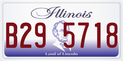 IL license plate B295718