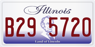 IL license plate B295720