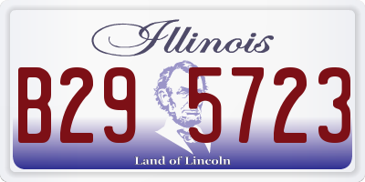 IL license plate B295723