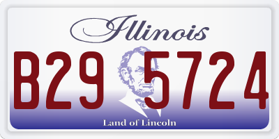 IL license plate B295724