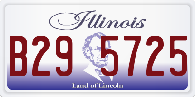 IL license plate B295725