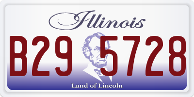 IL license plate B295728