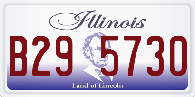 IL license plate B295730