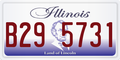 IL license plate B295731