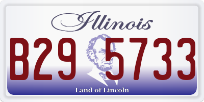 IL license plate B295733