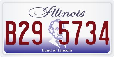 IL license plate B295734