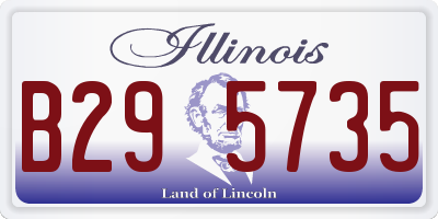 IL license plate B295735