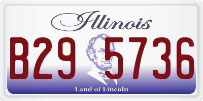 IL license plate B295736