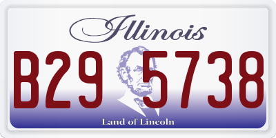 IL license plate B295738