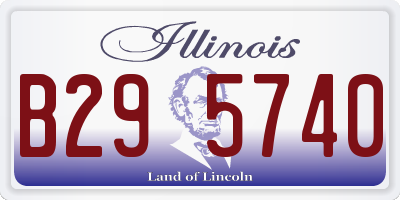 IL license plate B295740
