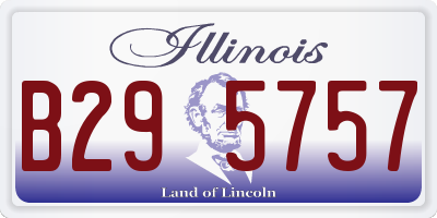 IL license plate B295757
