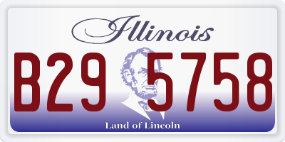 IL license plate B295758