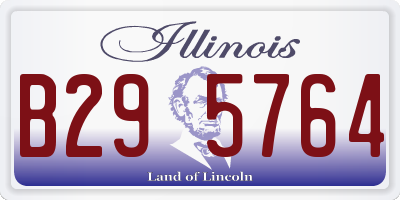 IL license plate B295764