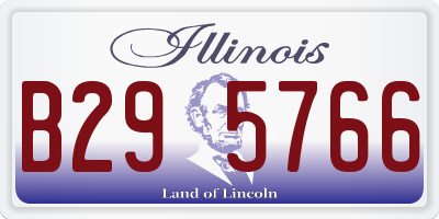 IL license plate B295766