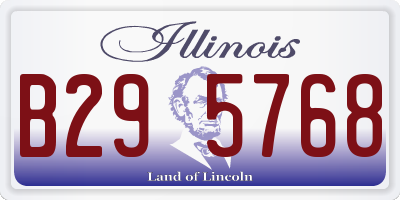 IL license plate B295768